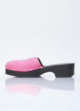 Acne Studios Women Hairy Wood Clogs