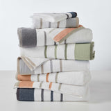 Decorative Cotton Stripe Bath Towel Set - Noelle Collection