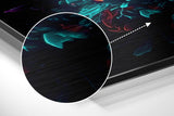 Blooming Color Explosion Brushed Aluminum Dibond Wall Art