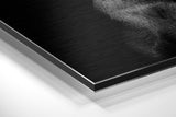 Black Doberman With Pink Pistol Brushed Aluminum Dibond Wall Art