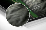 Green Hoodie Gorilla With Headphones Brushed Aluminum Dibond Wall Art