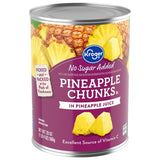 Kroger Canned Pineapple Chunks in Pineapple Juice 20 oz