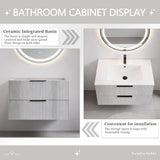 30 Inch Bathroom Vanity Cabinet With Ceramic Sink