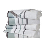 Decorative Cotton Stripe Bath Towel Set - Noelle Collection