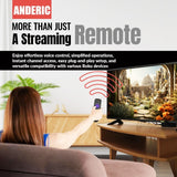 Anderic Substitute for Roku RC-EL2 Streaming Stick Remote Control with Voice 3226001085 [RCGZ1, NO HEADPHONE JACK]