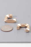 Geometric Cubic Hoop Earrings