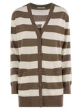 Max Mara Women Fiemme - Long Striped Wool Cardigan