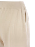 Brunello Cucinelli Women English Rib Cashmere Knit Trousers