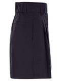 Herno Women Stretch Cotton Bermuda Shorts