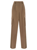 Herno Women Soft Wool Cargo Pants