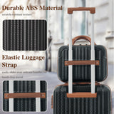 2-Piece Hardshell Luggage Set, Lightweight ABS Suitcase