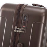 3 Piece ABS Spinner Wheel Luggage Set with Spinner Wheels - Brown