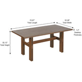 7-Piece Mid-Century Dining Table Set