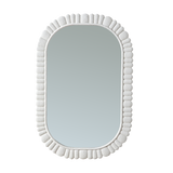 24"x36" Oval Scalloped Wall Mirror