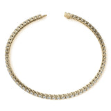 3.50 CTW Lab Grown Diamond Tennis Bracelet  in 14kt White/Yellow Gold (G/VS) AGI Certified