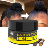 African Black Castor Extra Hold Braid, Loc, Twist Gel, Tames Frizz & Edges, Coconut Oil Edge Control