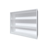 Chinle Wall Cabinet in Melamine with Open Storage
