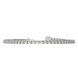 6.00 CTW AGI Certified Lab-Grown Diamond Tennis Bracelet in 14K Yellow or White Gold | G/VS Clarity