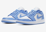 Nike Women'S Air Jordan 1 Low Shoes UNC University Blue White AO9944-441 NEW