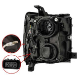 AlphaRex 15-19 Chevy 2500HD PRO-Series Proj Headlights Plank Style Blk w/Activ Light/Seq Signal/DRL 880224 *Discontinued