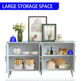 Modern Lacquered 4 Door Wooden Cabinet Sideboard