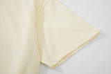 Gucci Collarless T-Shirt Beige | Luxury Cotton Crewneck - Effortless Style