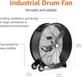 30 Inch High Velocity Drum Fan