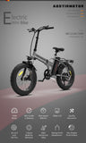Foldable Electric Fat Tire Bike 20 Inch – Dual Disc Brakes with Fenders