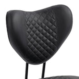 Meditation Chair with Lumbar Support and Height-Adjustable Seat, Black