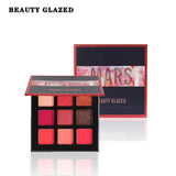 Beauty Glazed 9 Colors Eyeshadow Pallete Pink Yellow Glitter Shimmer Matte Eye Shadow Makeup Palette Cosmetic Waterproof Pigment