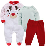 Baby Cotton Long Sleeve Bodysuit | For Newborns - # BAAA21110071