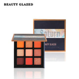 Beauty Glazed 9 Colors Eyeshadow Pallete Pink Yellow Glitter Shimmer Matte Eye Shadow Makeup Palette Cosmetic Waterproof Pigment