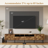 Mid Century TV Stand with 2 Drawers
