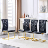 Set of 4 Retro Alligator Skin Dining Chairs, Beige Faux Leather with Crystal Buckles