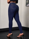 Classic High-Waisted Skinny Jeans