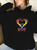 Unisex Casual Printed Hoodie