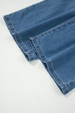 Ashleigh Blue Multi-Button High Waist Wide Leg Jeans