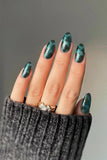 Emerald Amber | Soft & Durable Press-On Nails