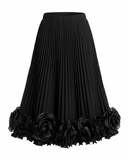 Radiant Pleated Floral Maxi Skirt