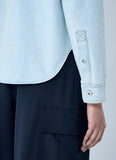 Bottega Veneta Women Extra Bleach Denim Shirt