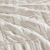 King/Cal King Back Print Long Fur Comforter Mini Set
