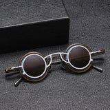 Pure Titanium Small Round Sunglasses – Retro Luxury Shades