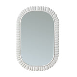 24"x36" Oval Scalloped Wall Mirror