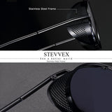 Luxury Round Metal Polarized Steampunk Round Sunglasses Retro sun glasses Glasses Vintage Style For Men and Women With UV400 Protection