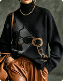 Womens Plus-Size Loose Sweater