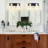 3-Light Matte Bathroom Vanity Wall Light