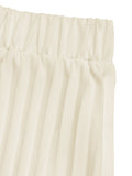 Sleeveless Vest and Pleated Maxi Skirt Set