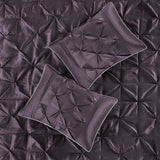 7 Piece Tufted Comforter Set - Plum California King