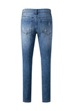 American Flag Patched Distressed Jeans
