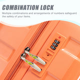 3-Piece Spinner Wheel Luggage Set with Silent Wheels - Blue Red